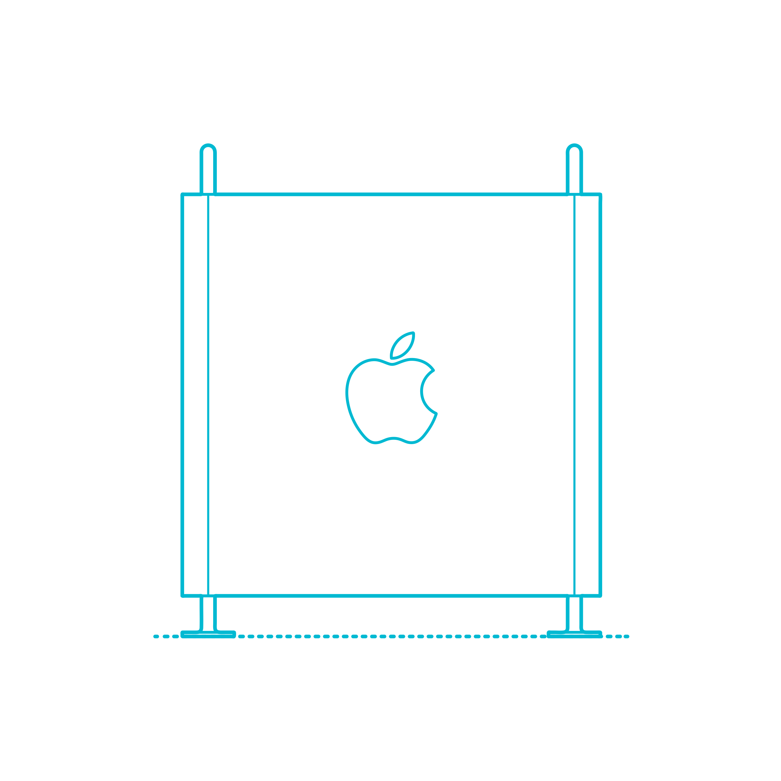 Guide Digital Apple Mac Pro 2019 Clean Line Tracing Svg Vector Free Vectors